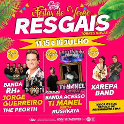 Cartaz Festas de Verão 2023 - Resgais