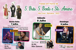Cartaz Festas em Honra de São Brás, São Bento e Santo Amaro 2023 - Vila Cova
