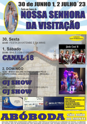 Cartaz Festa em Honra de Nossa Senhora da Visitação 2023 - Abóbada