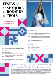 Cartaz Festas de Nossa Senhora do Rosário 2023 - Troia