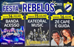 Cartaz Festas de Rebelos 2023 - Alcobaça
