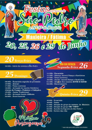 Cartaz Festas em Honra de São Pedro 2023 - Maxieira