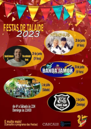 Cartaz Festas de Talaíde 2023 - Cascais