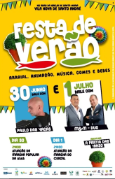 Cartaz Festas de Verão 2023 - Vila Nova de Santo André