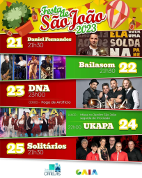 Cartaz Festas de São João 2023 - Canelas