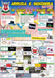 Cartaz Festas da Arruda e Sendieira 2023 - Torres Vedras