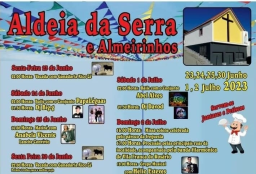 Cartaz Festas Aldeia da Serra e Almeirinhos 2023 - Torres Vedras