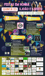 Cartaz Festa em Honra de São João e São Bento 2023 - Quintã
