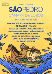 Cartaz Festas de São Pedro 2023 - Câmara de Lobos