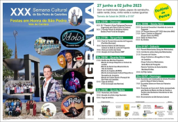 Cartaz Festa de São Pedro de Castelões 2023 - Vale de Cambra