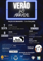 Cartaz Verão no Arraial 2023 - Paços de Brandão