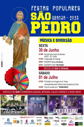 Cartaz Festas Populares de São Pedro 2023 - Granja