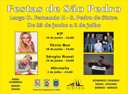 Cartaz Festas de São Pedro 2023 - São Pedro de Sintra