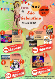 Cartaz Festa de São Sebastião 2023 - Mamarrosa