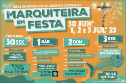 Cartaz Festa em Honra do Senhor Jesus do Carvalhal 2023 - Marquiteira