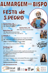 Cartaz Festa de São Pedro 2023 - Almargem do Bispo
