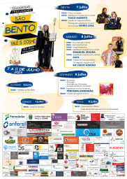 Cartaz Festas de São Bento 2023 - Vale São Cosme