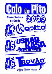 Cartaz Festas em Honra de Nossa Senhora da Saúde 2023 - Colo de Pito