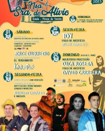Cartaz Festa em Honra de Nossa Senhora do Alívio 2023 - Estela