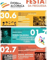Cartaz Festa da Freguesia 2023 - Évora de Alcobaça