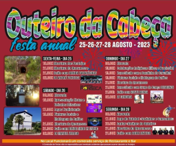 Cartaz Festa Anual Outeiro da Cabeça 2023 - Torres Vedras