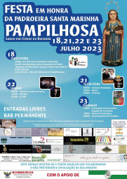 Cartaz Festa em Honra da Padroeira Santa Marinha 2023 - Pampilhosa