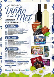 Cartaz VII Feira do Vinho e do Mel 2023 - Santa Marinha