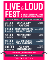 Cartaz Live & Loud Fest 2023 - Portimão