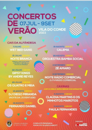 Cartaz Concertos de Verão 2023 - Vila do Conde
