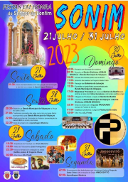 Cartaz Festa em Honra do Senhor do Bonfim 2023 - Sonim