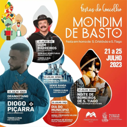 Cartaz Festas do Concelho 2023 - Mondim de Basto