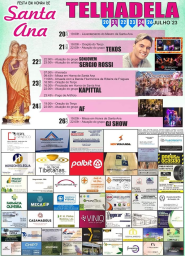 Cartaz Festa em Honra de Santa Ana 2023 - Telhadela