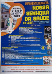 Cartaz Festa em Honra de Nossa Senhora da Saúde 2023 - Saudel