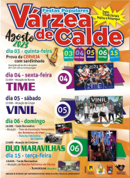 Cartaz Festas Populares 2023 - Várzea de Calde