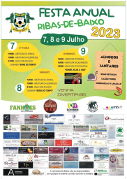 Cartaz Festa Anual 2023 - Ribas de Baixo