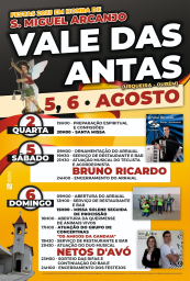Cartaz Festa em Honra de São Miguel Arcanjo 2023 - Vale das Antas