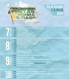 Cartaz Festa em Honra de São Tiago 2023 - Rio de Moinhos