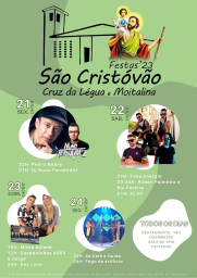 Cartaz Festas de São Cristóvão 2023 - Cruz da Légua e Moitalina