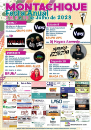 Cartaz Festa Anual 2023 - Montachique