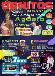 Cartaz Festa em Honra de Santa Luzia 2023 - Bonitos