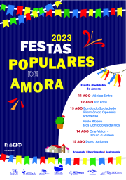 Cartaz Festas Populares de Amora 2023 - Seixal