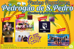 Cartaz Festas Populares 2023 - Pedrogão de São Pedro