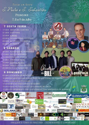 Cartaz Festas em Honra de São Pedro e São Sebastião 2023 - Pedome