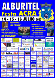 Cartaz Festa ACRA 2023 - Alburitel