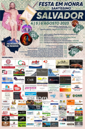 Cartaz Festa em Honra de Santíssimo Salvador 2023 - Resende