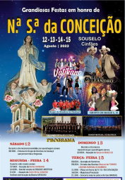 Cartaz Festas em Honra de Nossa Senhora da Conceição 2023 - Souselo