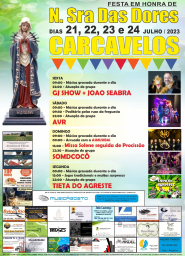 Cartaz Festa em Honra de Nossa Senhora das Dores 2023 - Carcavelos