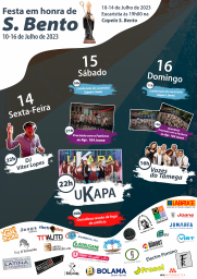 Cartaz Festa em Honra de São Bento 2023 - Joane