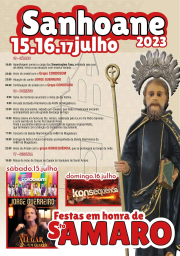 Cartaz Festa em Honra de Santo Amaro 2023 - Sanhoane