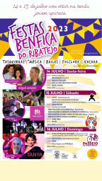 Cartaz Festas Benfica do Ribatejo 2023 - Almeirim